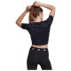 Adidas Γυναικεία κοντομάνικη μπλούζα crop Techfit